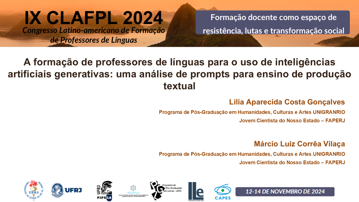 A formação de professores de línguas para o uso de inteligências artificiais generativas